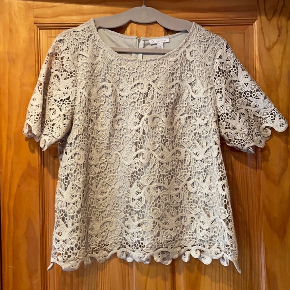 Dress Barn Tops - Lace Top with Cami Sewn In
